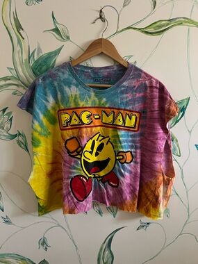 Vintage official PAC Man Tie-Dye Graphic Tee - Multicolor